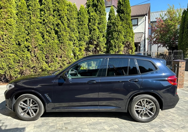 BMW X3 cena 155000 przebieg: 53000, rok produkcji 2021 z Siemiatycze małe 407